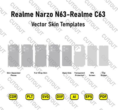 Realme Narzo N63-Realme C63 Vector Skin Cut Files