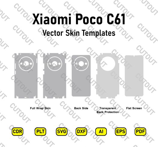 Xiaomi Poco C61 Vector Skin Cut Files