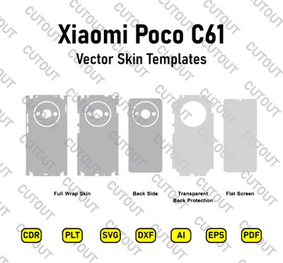 Xiaomi Poco C61 Vector Skin Cut Files