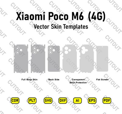 ​Xiaomi POCO M6 4G Vector Skin-Schnittdateien