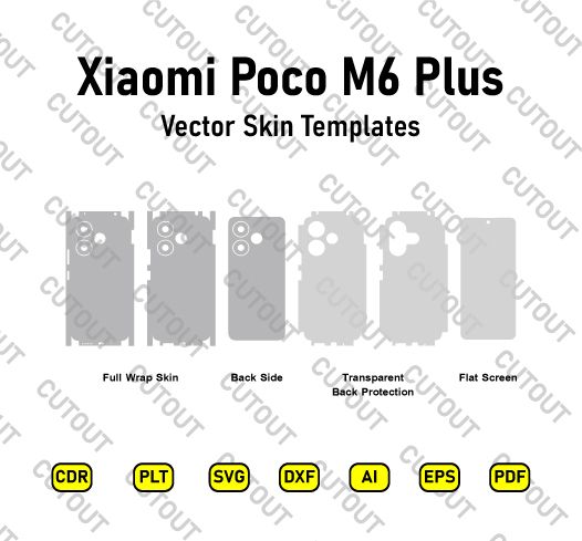 Xiaomi Poco M6 Plus Vector Skin Cut Files