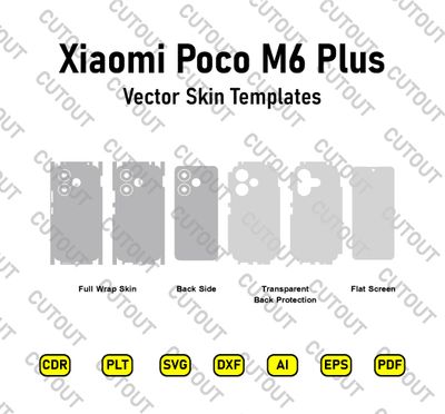 Xiaomi Poco M6 Plus Vector Skin Cut Files
