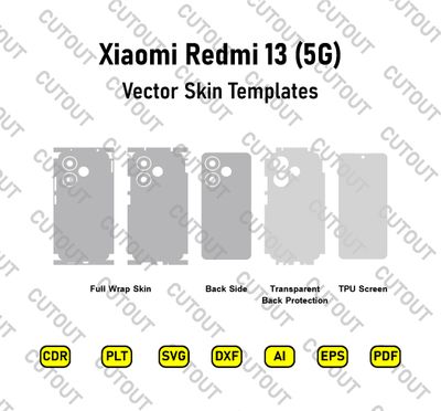 Xiaomi Redmi 13 5G Vector Skin Cut Files