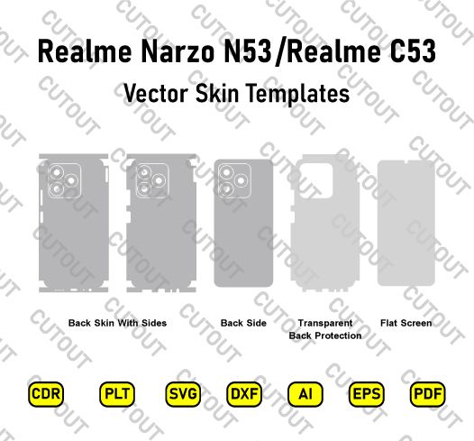 Realme C53 / Realme Narzo N53 Vector Skin Cut Files