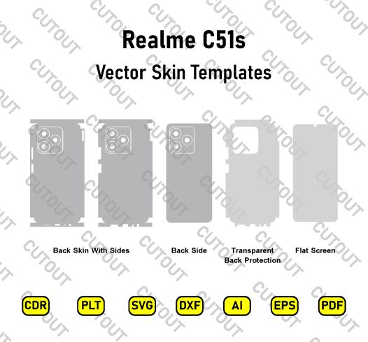 Realme C51s Vector Skin Cut Files
