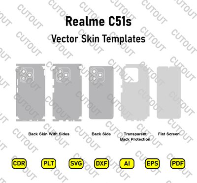 Realme C51s Vector Skin Cut Files