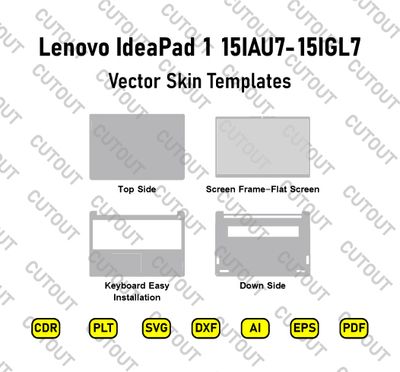 Lenovo IdeaPad 1 15IAU7-15IGL7 Vector Skin Cut Files