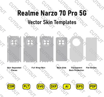 Realme Narzo 70 Pro 5G Vector Skin Cut Files