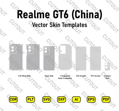 Realme GT6 (China) Vector Skin Cut Files