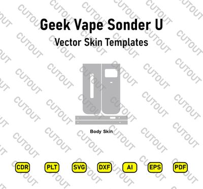 Geek Vape Sonder U Vector Skin Cut Files