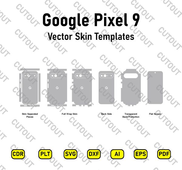 Google Pixel 9 Vector Skin Cut Files