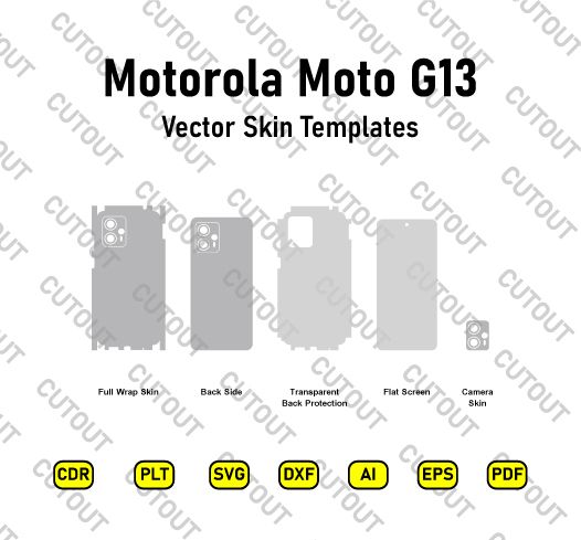 Motorola Moto G13 Vector Skin Cut Files