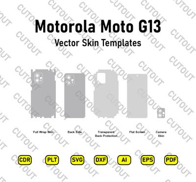 Motorola Moto G13 Vector Skin Cut Files