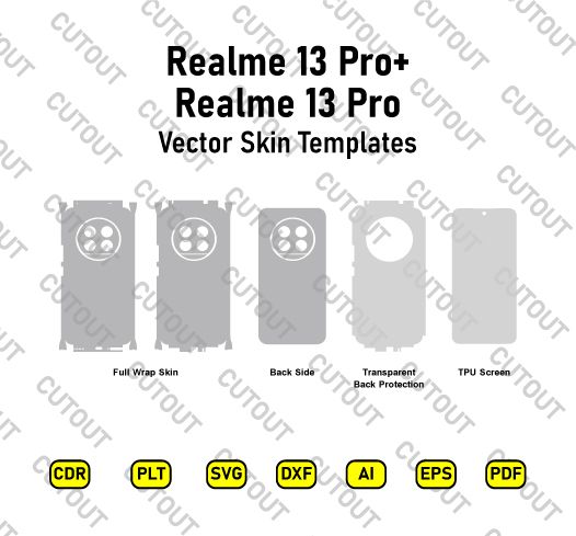 Realme 13 Pro/Realme 13 Pro+ Vector Skin Cut Files