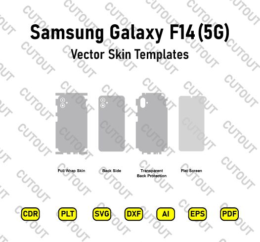 Samsung Galaxy F14 5G Vector Skin Cut Files