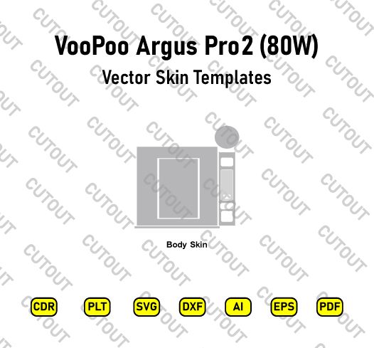 VooPoo Argus Pro 2 80W Vector Skin Cut Files
