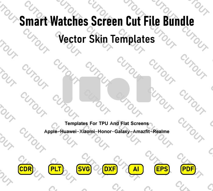 Smart Watches Screen Cut File Bundle