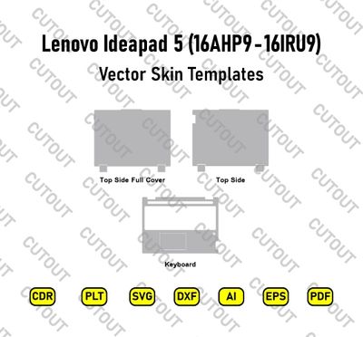 ​Lenovo Ideapad 5 2-in-1 16AHP9-16IRU9 Vektor-Skin-Schnittdateien