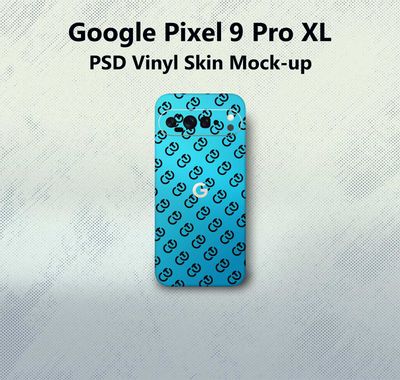 Google pixel 9 Pro XL Vinyl Skin Mock-up
