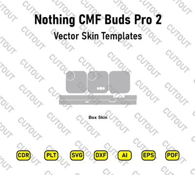 Nothing CMF Buds Pro 2 Vector Skin Cut Files