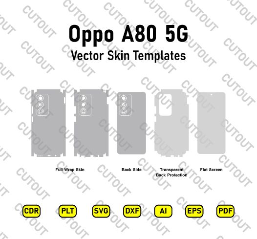 Oppo A80 5G Vector Skin Cut Files