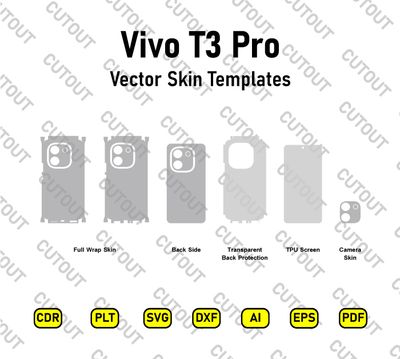 Vivo T3 Pro Vector Skin Cut Files
