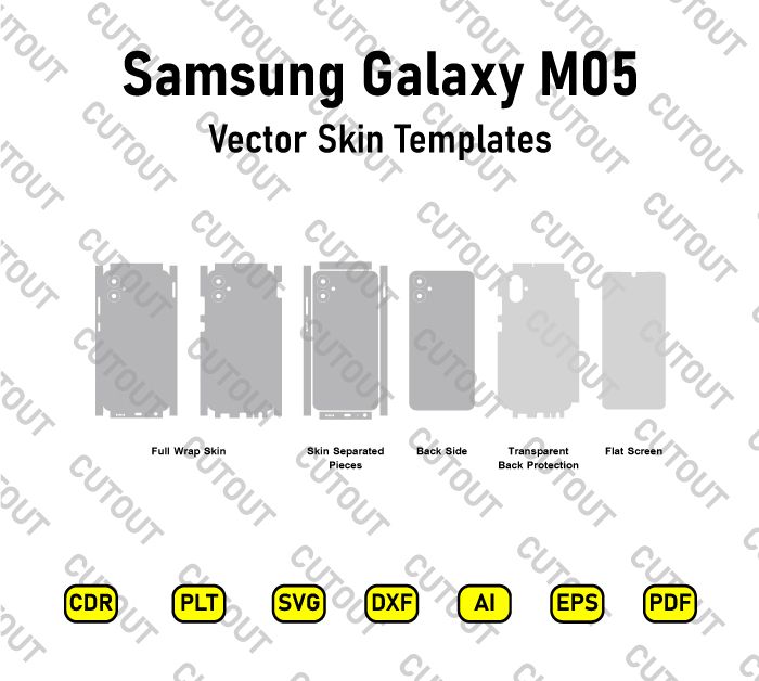 Samsung Galaxy M05 Vector Skin Cut Files