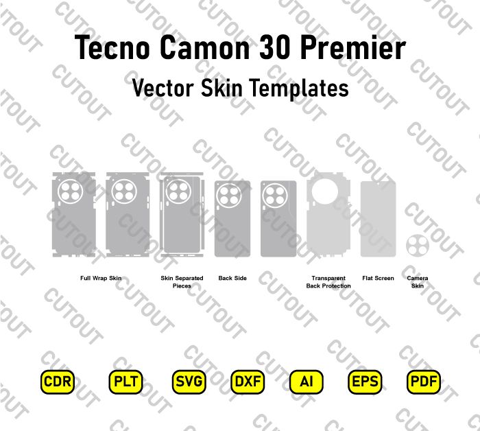 Tecno Camon 30 Premier Vector Skin Cut Files