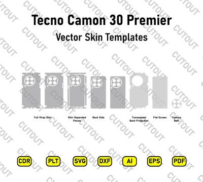 Tecno Camon 30 Premier Vector Skin Cut Files