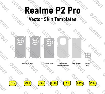 Realme P2 Pro Vector Skin Cut Files