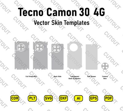 Tecno Camon 30 4G Vector Skin Cut Files
