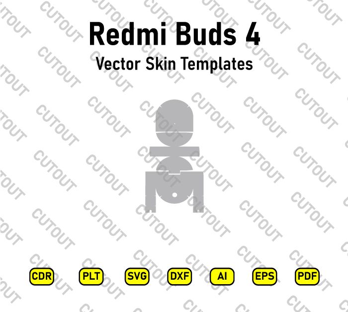 Redmi Buds 4 Vector Skin Cut Files