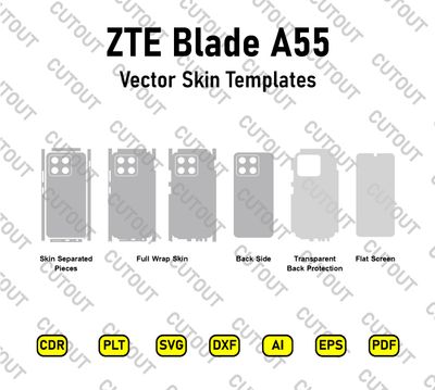 ​ZTE Blade A55 Vector Skin-Schnittdateien
