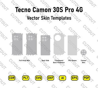 Tecno Camon 30S Pro Vector Skin Cut Files