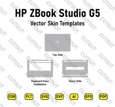 ​Archivos de corte vectorial para HP ZBook Studio G5