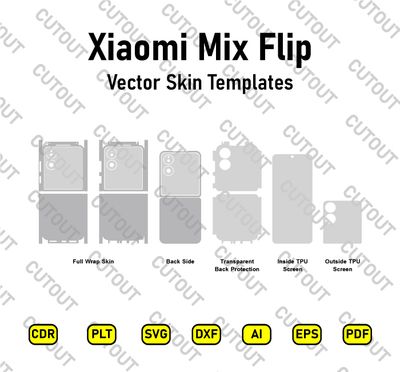 Xiaomi Mix Flip Vector Skin Cut Files