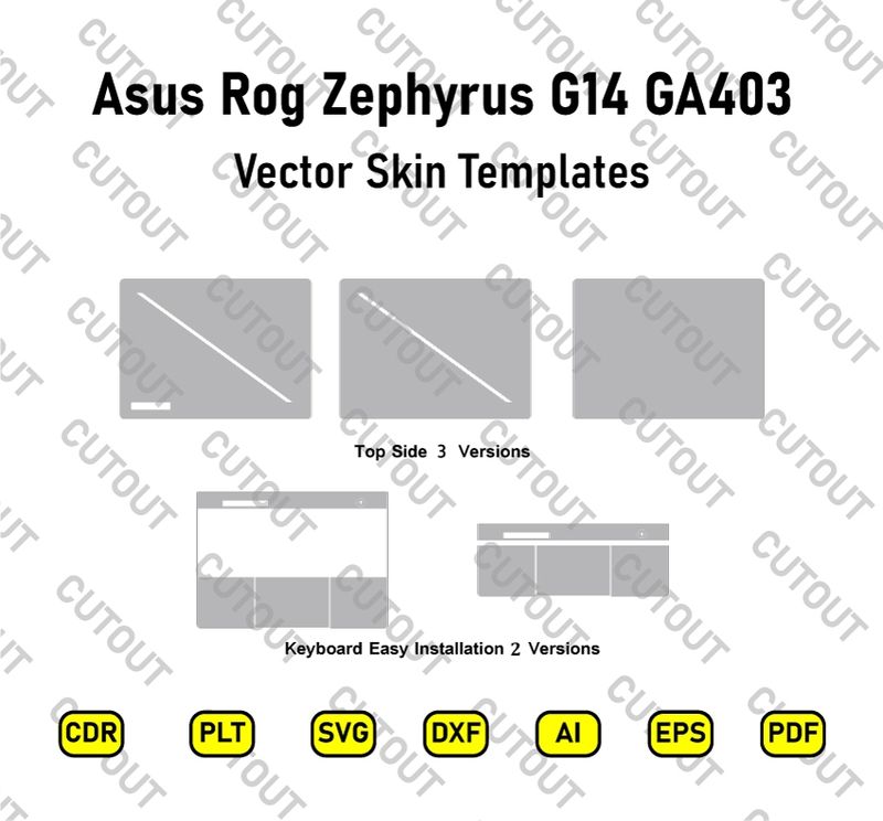 Asus Rog Zephyrus G14 GA403 Vector Skin Cut Files