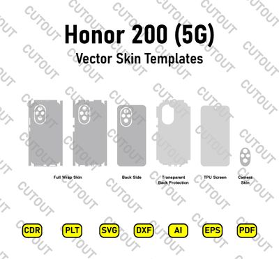 Honor 200 5G Vector Skin Cut Files