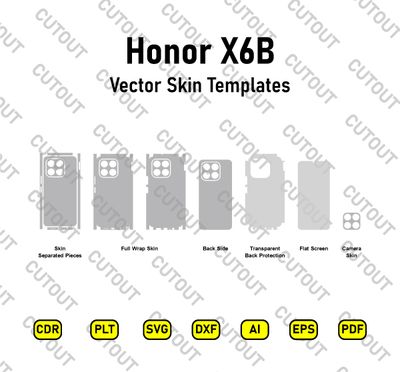 Honor X6B Vector Skin Cut Files
