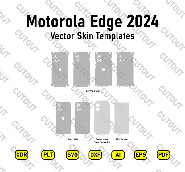Motorola Edge 2024 Vector Skin Cut Files
