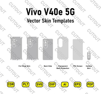 Vivo V40e Vector Skin Cut Files