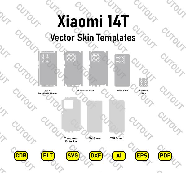 Xiaomi 14T Vector Skin Cut Files
