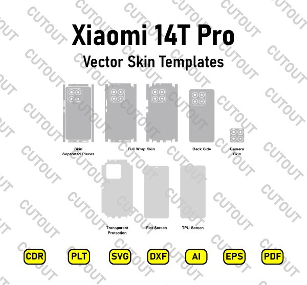 Xiaomi 14T Pro Vector Skin Cut Files