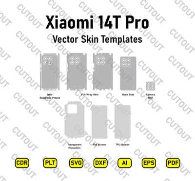 Xiaomi 14T Pro Vector Skin Cut Files