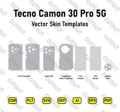 Tecno Camon 30 Pro 5G Vector Skin Cut Files