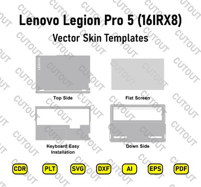 Lenovo Legion Pro 5 16IRX8 Vector Skin Cut Files