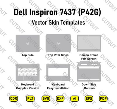 ​Dell Inspiron 7437 (P42G) Vector Skin-Schnittdateien
