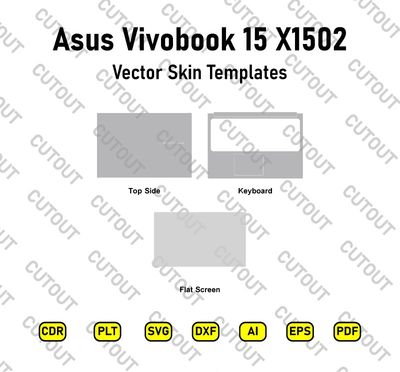 Asus Vivobook 15 X1502 Vector Skin Cut Files