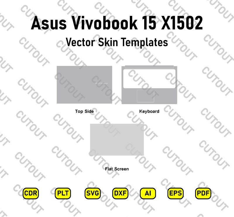 Asus Vivobook 15 X1502 Vector Skin Cut Files