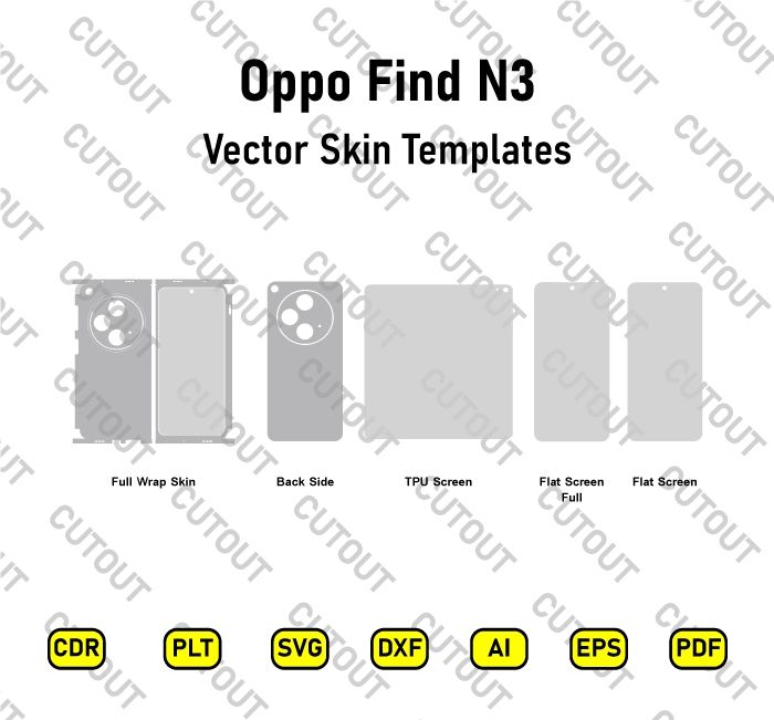 Oppo Find N3 Vector Skin Cut Files